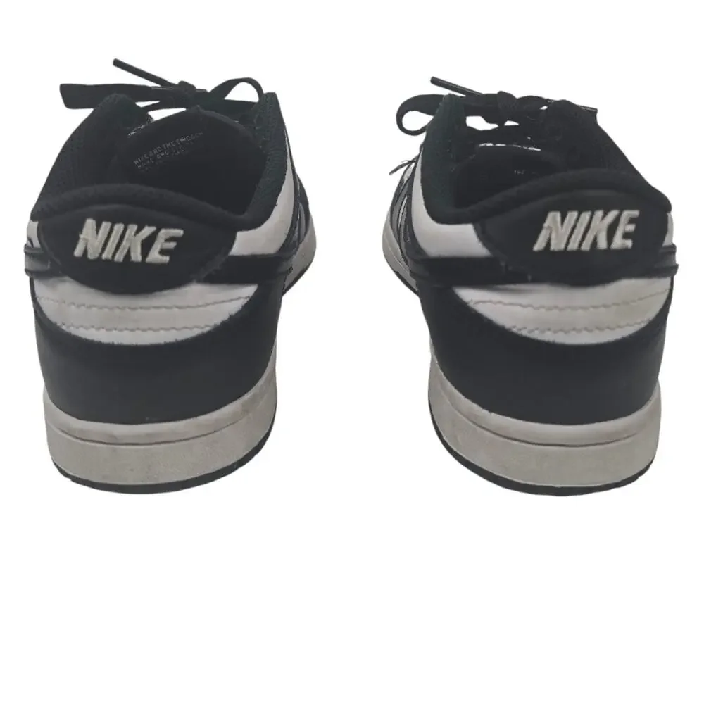 Youth Nike Dunk Low Panda Sneakers Black White Size 3Y
